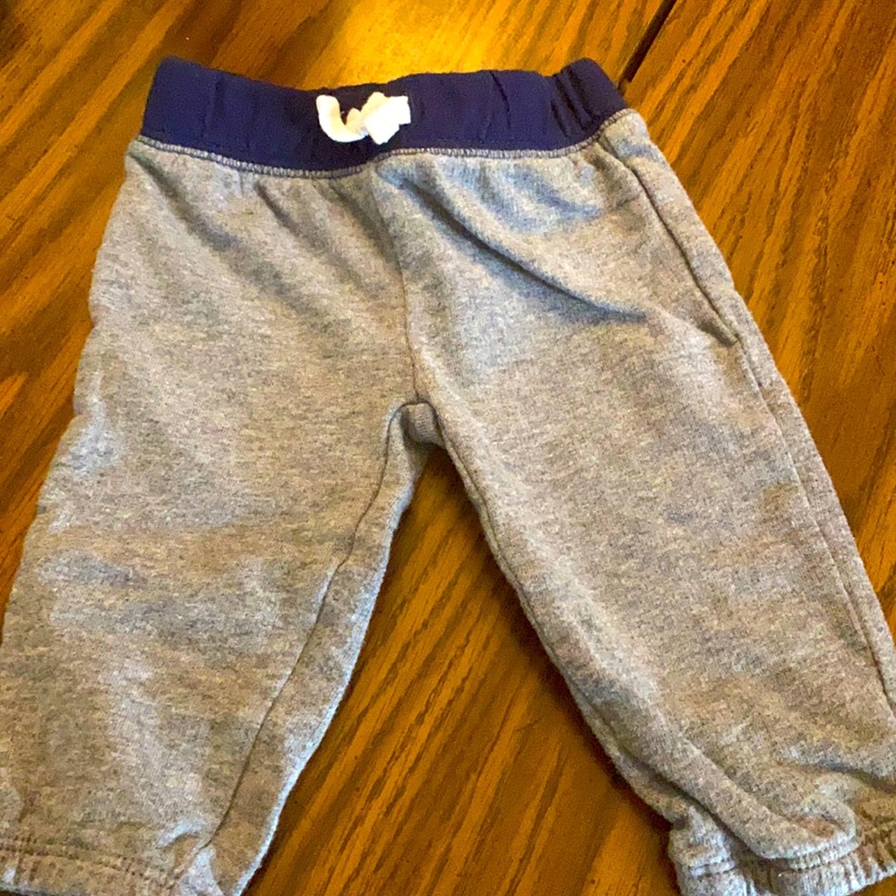 Boys Cute Comfy Grey and blue rimmed Sweatpants